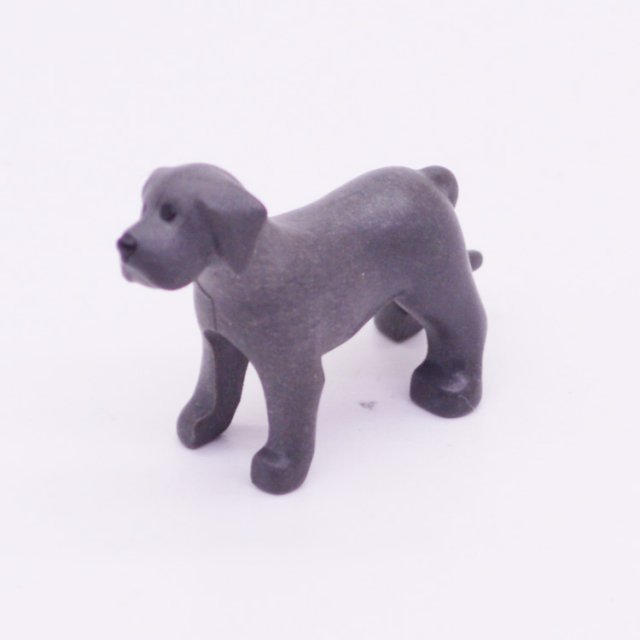 Playmobil 30237622 Puppy Duitse Dog - Puppy German Dog ,  groot uit kunststof in de kleur d.grijs. Geschikt vanaf 3+.