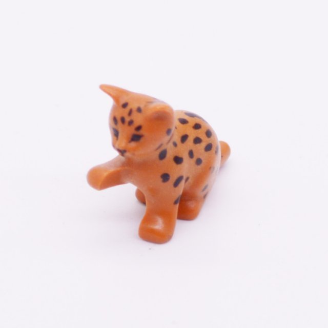 Playmobil 30637584 Lynx Baby - Lynx Baby Cat ,  groot uit kunststof in de kleur d.oranje. Geschikt vanaf 3+.