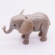 Playmobil 30652250 Olifant Jong Staart - Elephant Baby Tail ,  groot uit kunststof in de kleur grijs. Geschikt vanaf 3+.