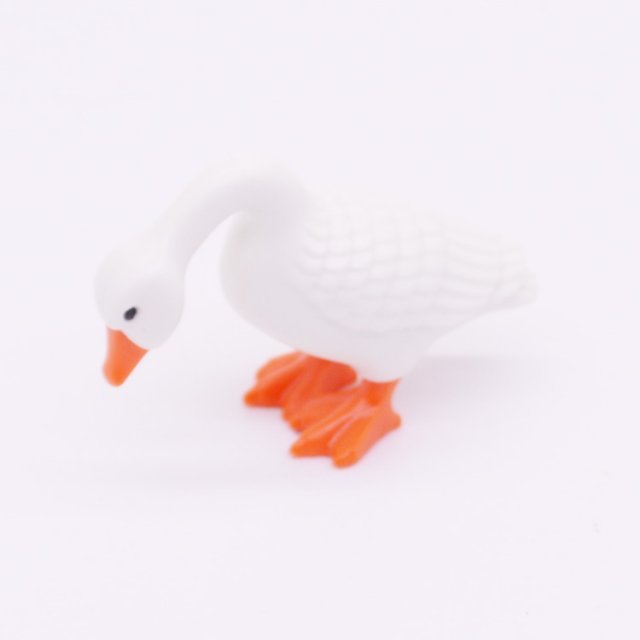 Playmobil 30093150 Gans Gebogen Nek - Goose Neck Bent ,  groot uit kunststof in de kleur wit. Geschikt vanaf 3+.