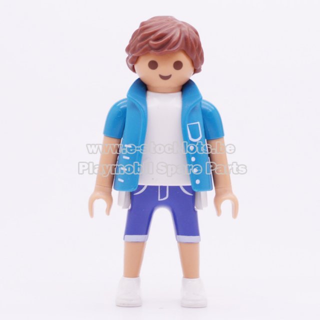 Playmobil 30004264 Man Blauw Jasje - Male Blue Jacket ,  groot uit kunststof in de kleur /. Geschikt vanaf 3+.