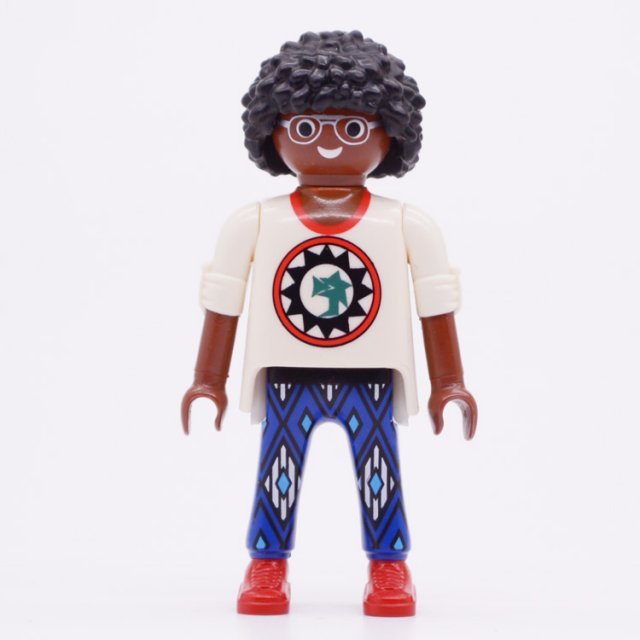 Playmobil 30007474 Man Donker Bril - Male Dark Glasses ,  groot uit kunststof in de kleur /. Geschikt vanaf 3+.