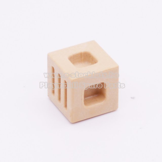 Playmobil 30027622 Bouwsteen Kubus - Connector Block ,  groot uit kunststof in de kleur beige. Geschikt vanaf 3+.