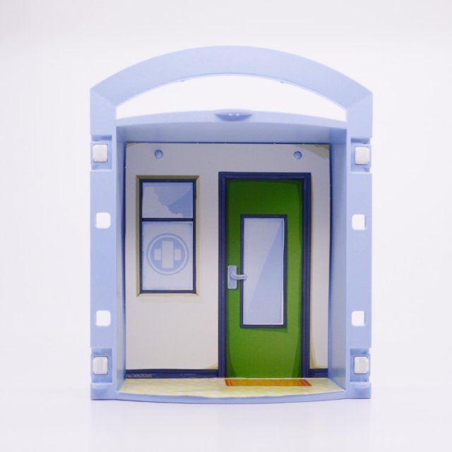 Playmobil 30050233 Ruimte Take Along Basis - Room Take Along Base ,  groot uit kunststof in de kleur blauw. Geschikt vanaf 3+.