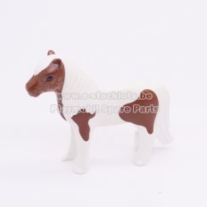 Playmobil 30651073 Pony Wit Bruin - 2005 - Pony White Brown