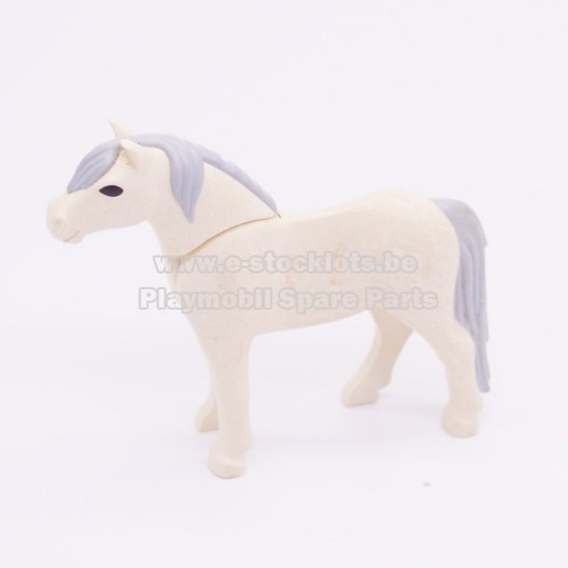 Playmobil 30655850 Pony Wit - Pony White ,  groot uit kunststof in de kleur wit. Geschikt vanaf 3+.