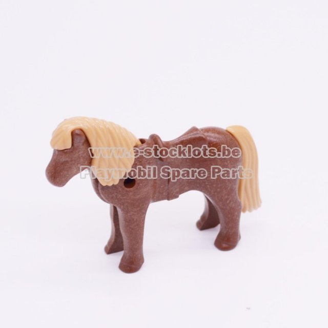 Playmobil 30662610 Pony Shetland - Pony ,  groot uit kunststof in de kleur bruin. Geschikt vanaf 3+.