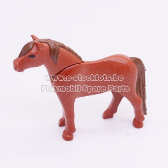 Playmobil 30667902 Pony Rood Bruin - 2011- Pony Red Brown ,  groot uit kunststof in de kleur r.bruin. Geschikt vanaf 3+.